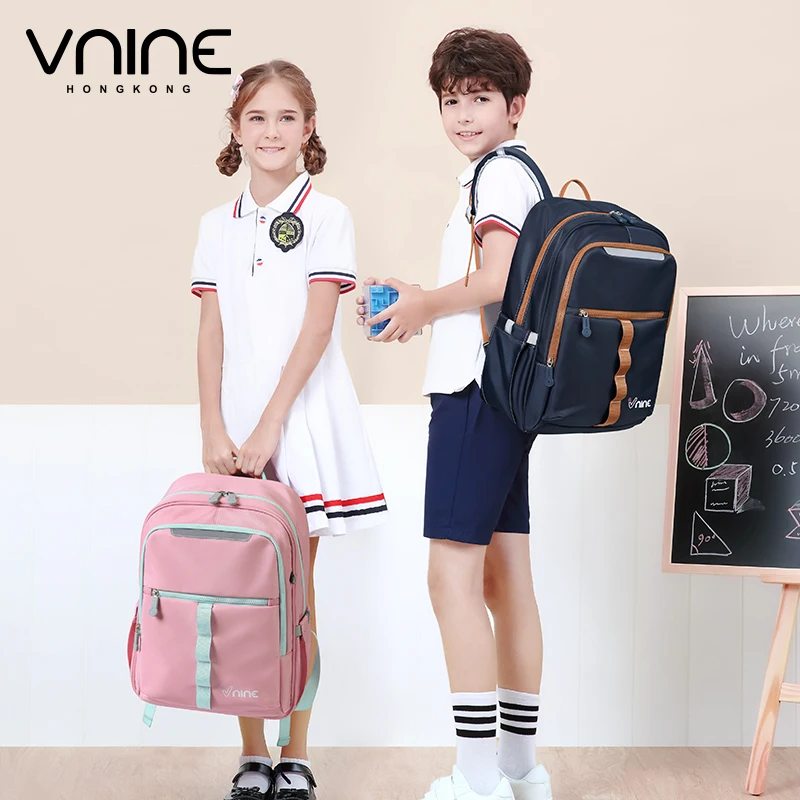 VNINE Middle School Schoolbag for Women 2024 New Male Large Capacity Middle School and High School Backpack
