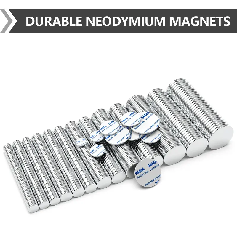 Super Powerful Magnet Neodymium With double-sided adhesive Magnet Round NdfeB N35 Strong Permanent Magnetic imanes Refrigerator - Image 5