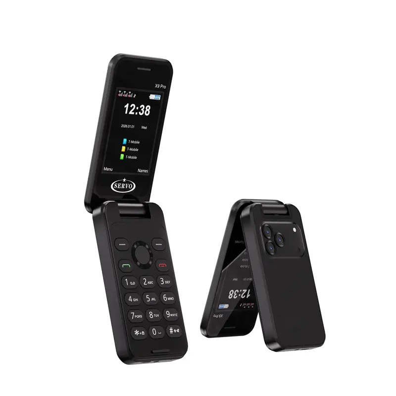 NEW SERVO X9 PRO Flip Mobile Phone 3 SIM Standby Blacklist Magic Voice Speed Dial MP4 Player FM Radio 2G GSM Foldable Cellphones - Image 9