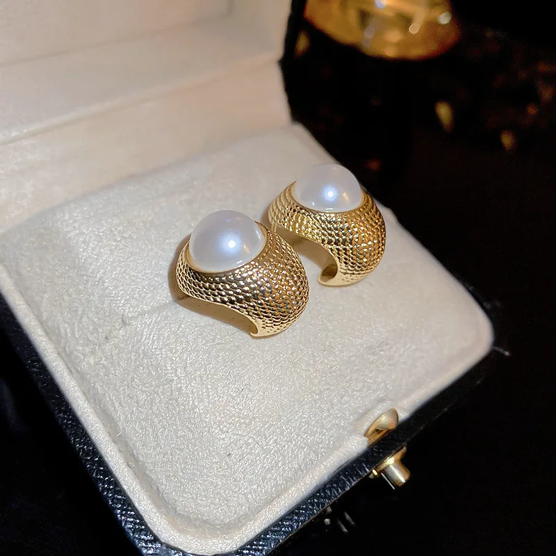 

Классический драгоценный дизайн Экзотические 10-11mm Real Natural South Sea Pearl серьги-гвоздики 14K Gold Filled Бесплатная доставка