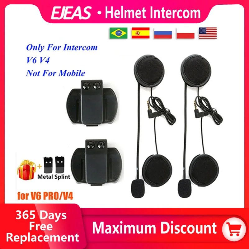Intercom Speaker Helmet Bluetooth Motorcycle Helmet Bluetooth