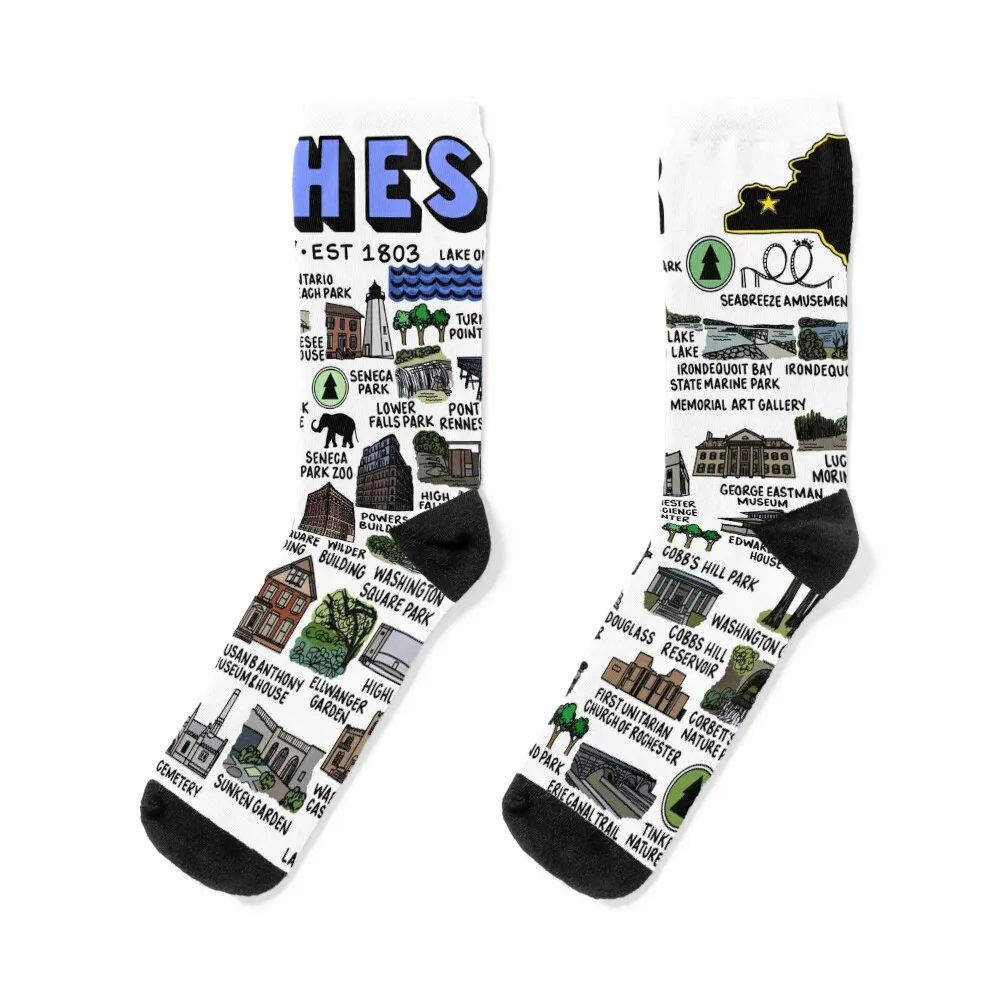 Rochester New York Map Art Socks Children's socks anime socks tennis Heating sock Socks Men Women's disney anime mickey mouse kids print sport shoes boys shoes children tennis cartoon stitch casual shoes christmas gift