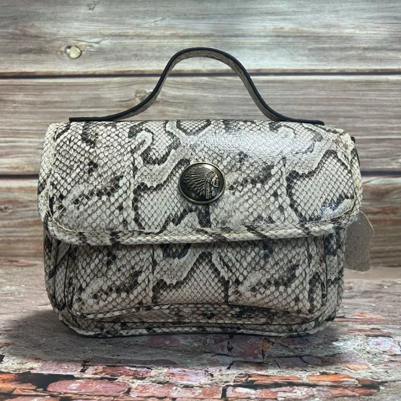 

Famous Luxury Brand Women's Bag High Quality Leather Serpentine Messenger Bag Vintage Fashion French Crossbody Shoulder Bag Tide