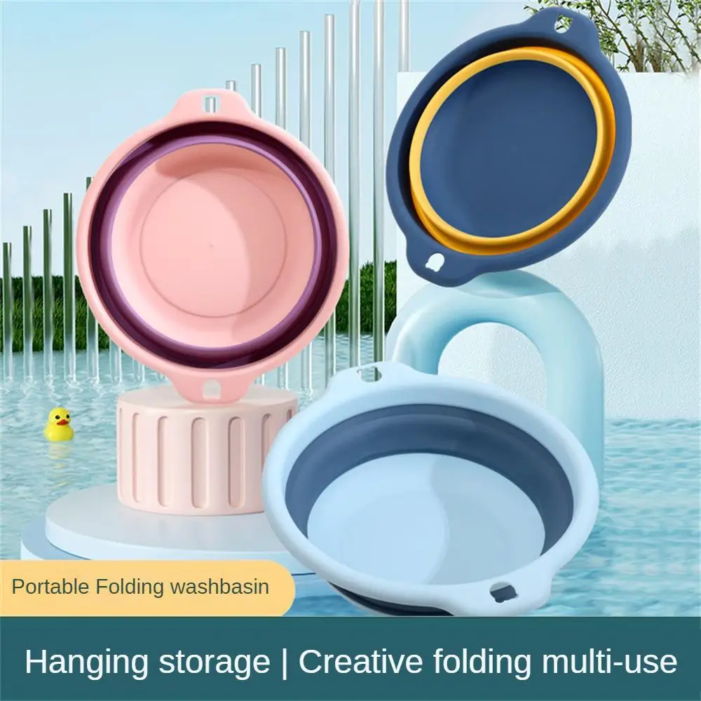 Portable Foldable Laundry Basin Plastic Travel Folding Wash Basin Safe Durable Foldable Wash Bathroom Household Supplies folding wash basin collapsible wash basin foldable wash basin