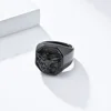 Retro Made Old Wolf Head Rings,Stainless Steel Geometric Men Finger ,Punk Cool Jewelry 5