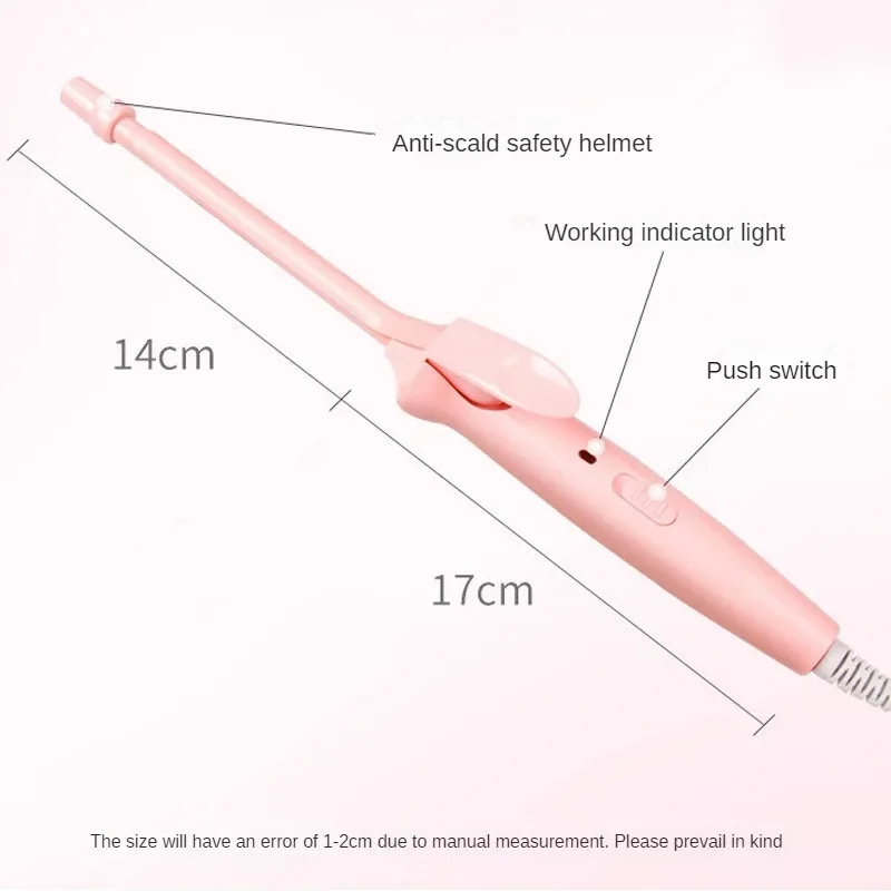 Mini Hair Curling Iron 9mm Curler Wand Professional Curly Tongs Ceramic Electric Salon Styling Tool Small Crimping Iron hair curler hair iron hair tools