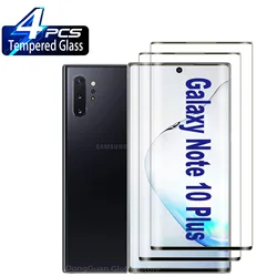 3D Curved Tempered Glass HD Screen Protector - 2/4 Pack - 2 Pieces (For Note 10)