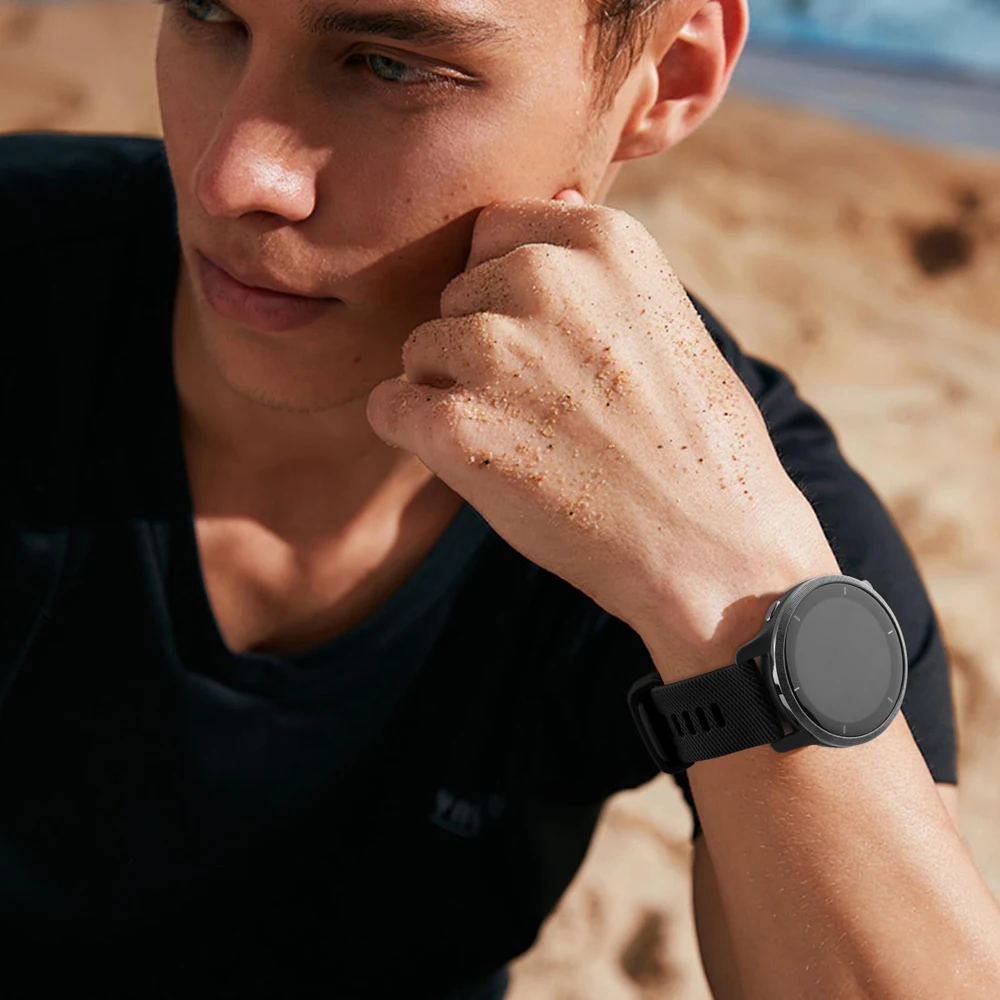 Premium Silicone Soft Watch Band – Elegant and Versatile 22mm Strap