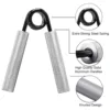 Aluminum Hand Grip Gym Fitness Finger Exerciser Arm Strength Trainer Muscle Recovery Rehabilitation Developer Gripper 2