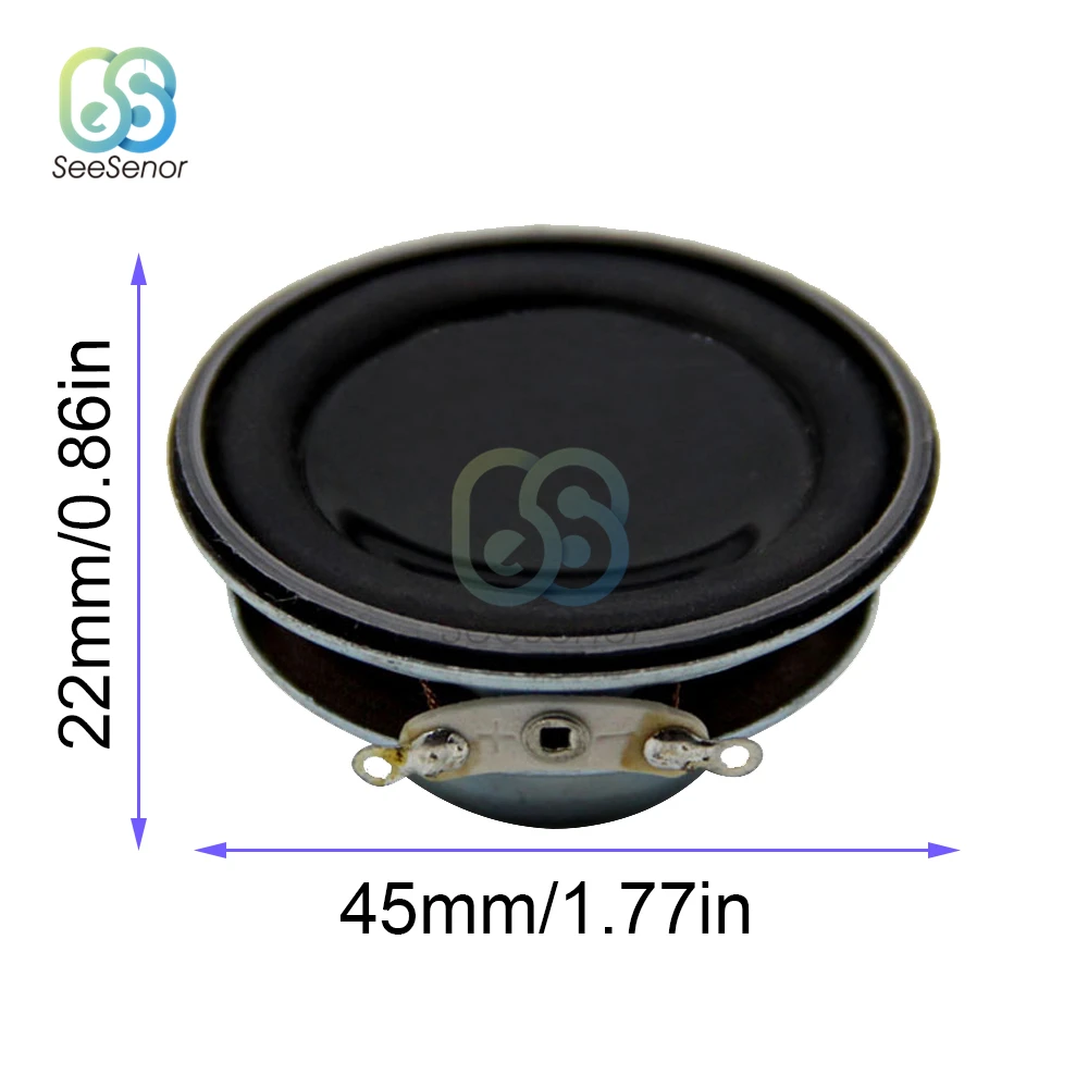 Altavoz de Audio de rango completo 45mm 50mm 4 Ohm 3W 5W altavoz estéreo Hifi DIY Bluetooth altavoces amplificadores par