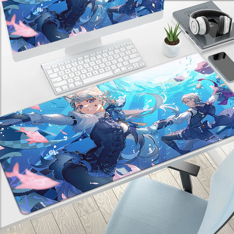 

Lynette Mause Pad Genshin Impact Gamer Keyboard Mouse Gaming Accessories Computer Desks Desk Protector Mousepad Mats Mat Pads Pc