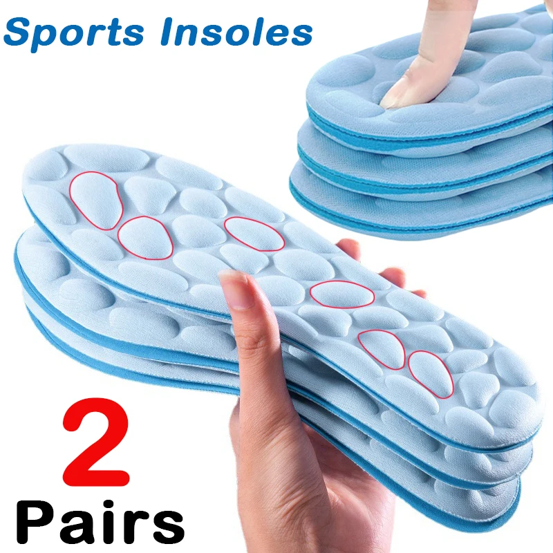 Massage Memory Foam Insoles for Shoes Sole Breathable Cushion Sport Running Insoles Feet Orthopedic Insoles Men Women Shoe Pads