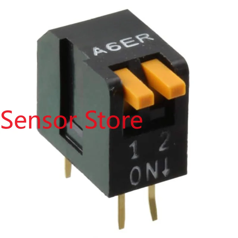 

10PCS 2-bit DIP Switch 2P Side Pluck Key Encoding 2.54mm A6ER-2104