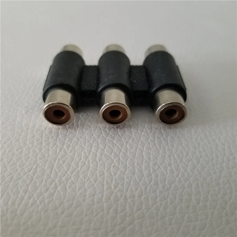 

Computer Audio Connector Converter 3 RCA Port Adapter Plug for Kyeboard Conversion