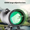 Transparent monocular telescope, variable frequency monocular telescope, suitable for outdoor camping hunting bird watching 2