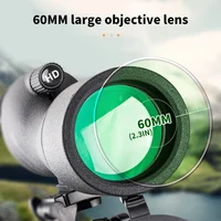 Transparent monocular telescope, variable frequency monocular telescope, suitable for outdoor camping hunting bird watching 2