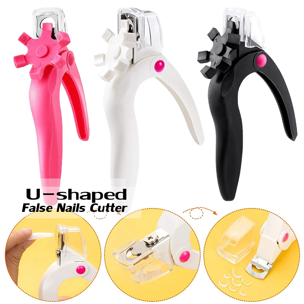 

Professional U-shaped Nail Clipper False Nails Cutter Nail Tip Trimmer Manicure Tools Clip Tool With Scale