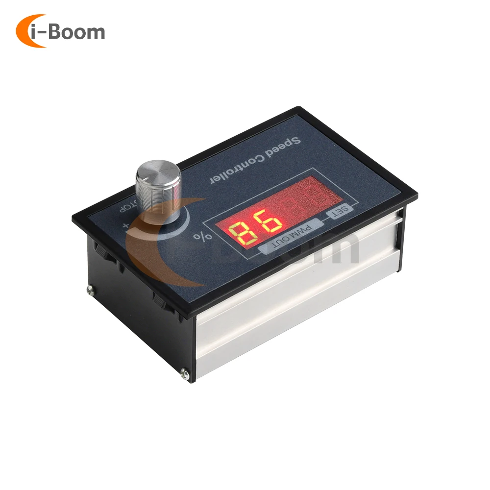 Regolatore di velocità motore PWM DC 6-60V con encoder e controllo a manopola per la frequenza - immagine 4