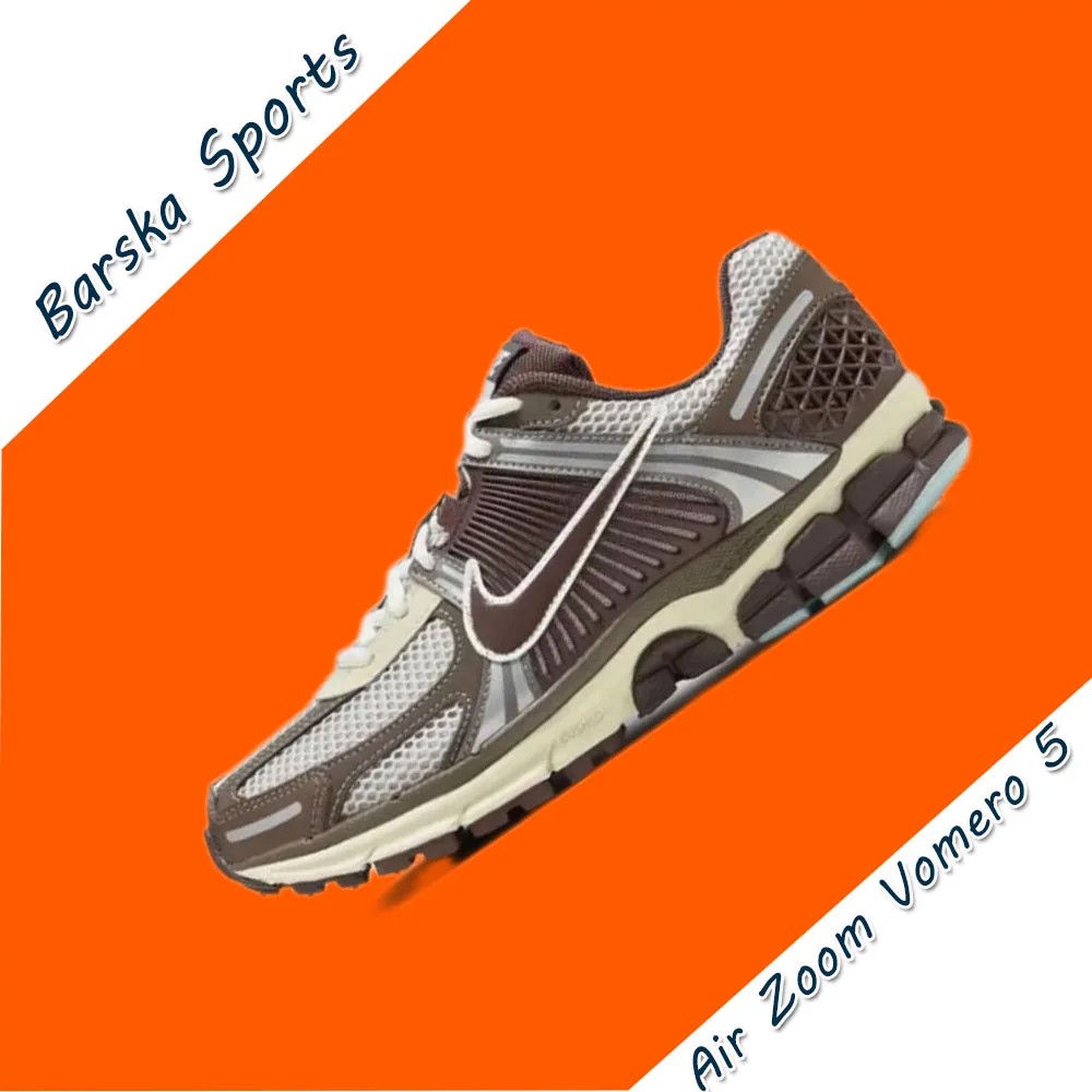Running Sneakers Nike Air Zoom Vomero 5 Low Men's and Women's Sneakers Lightweight cushioning running shoes
