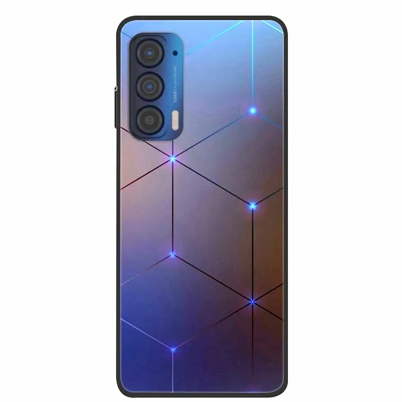 Silicone Soft Flower Marble TPU Black Phone Cover - Protective Case