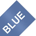 White on Blue