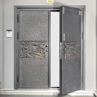Iron Gate, Villa Garden Entrance, Stainless Steel Double Door, Customized Size, Wear-resistant, Rust Proof and Waterproof 1