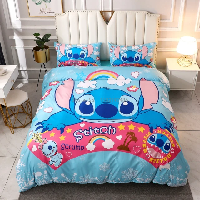 Juego De Ropa De Cama De Stitch Para Adultos, Niños, Mujeres Y Bebés, Funda  De Edredón De Disney, Sábana, Fundas De Almohada, Novedad - Ropa De Cama -  AliExpress