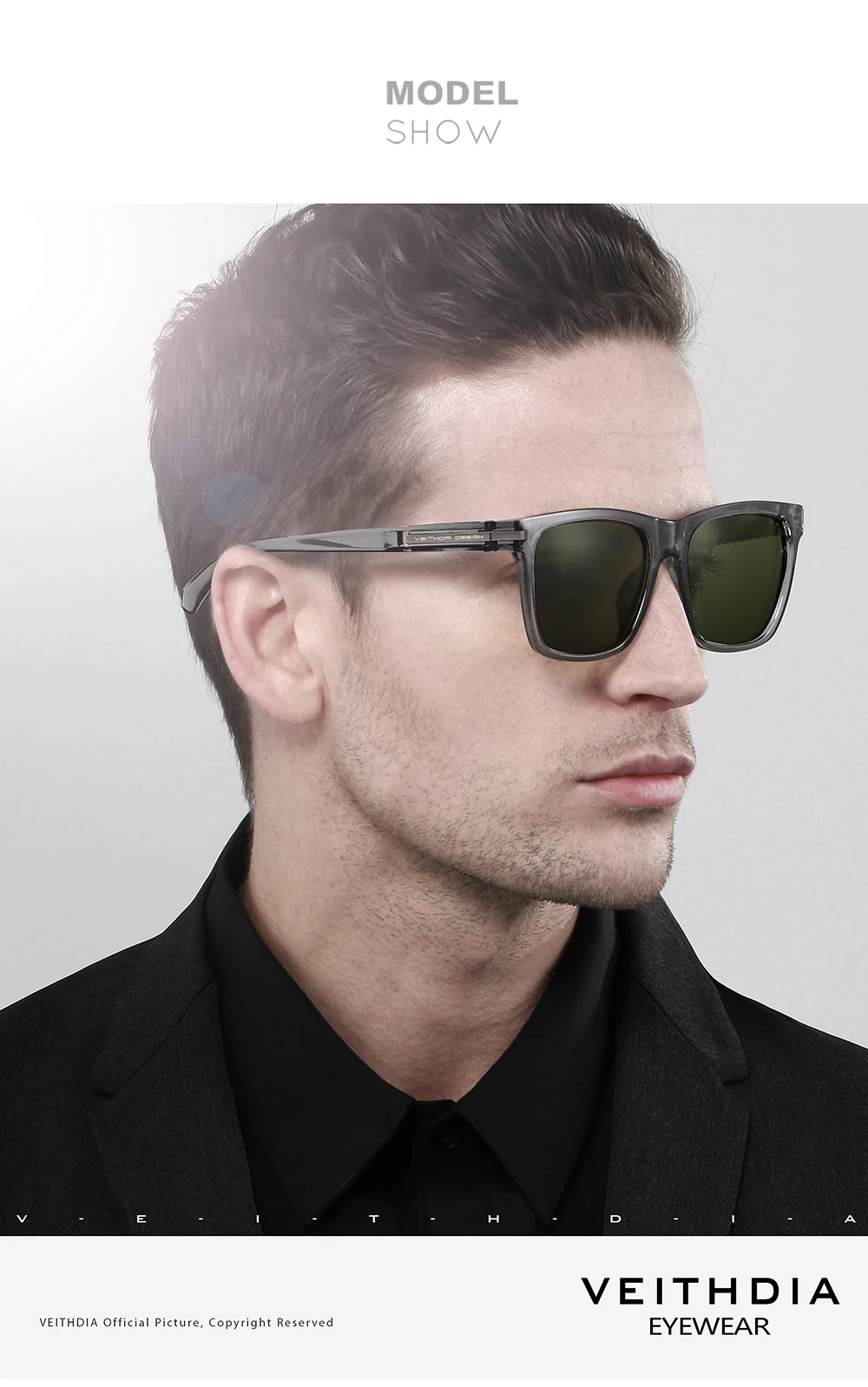 VEITHDIA Herren-Fahrradsonnenbrille, Sport-Kletterbrille, Laufbrille, Damenmode, UV400-Schutz, Schutzbrille QXH7918 – Detail 7