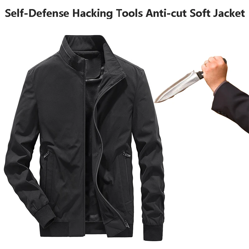 Security Guard Jacket Stab-Resistant Police Fbi Field Genuine Self Defense Tactical Clothing Cut Proof Protecting Clothes Men self defense security anti cut stab proof men jackets bodyguard stealth defense clothin tactic personal tactics cut proof outfit