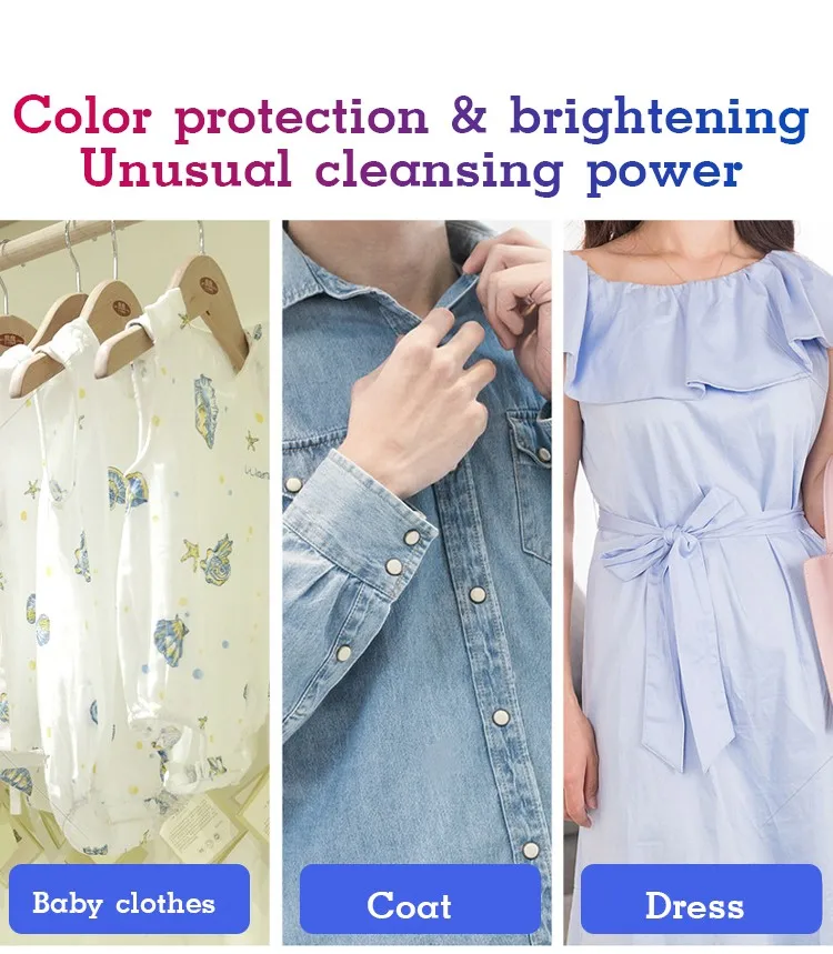 Color bleaching powder to remove stains and yellowing, laundry whitening and brightening, bleaching clothing foaming powder