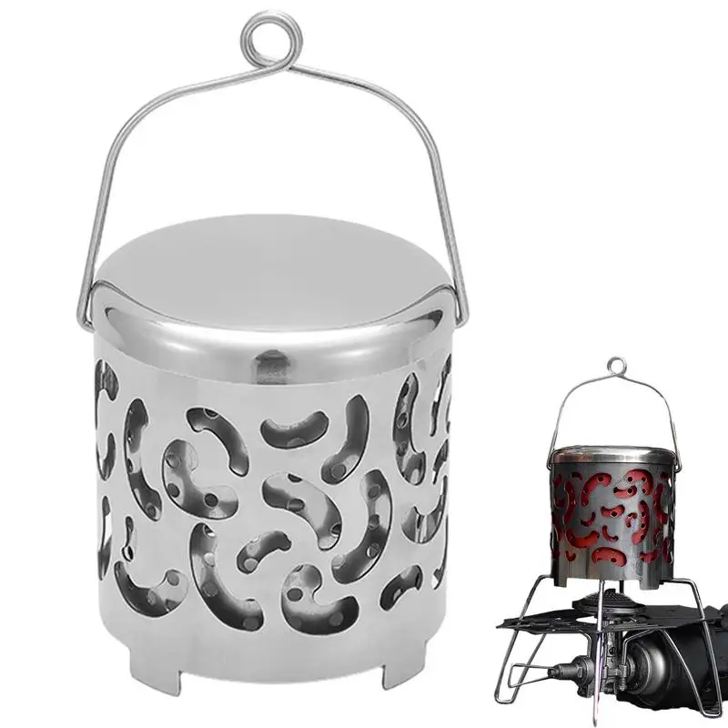 

Уличный обогреватель для плиты, многофункциональный обогреватель для плиты, антикоррозийный обогреватель для пешего туризма с полым дизайном