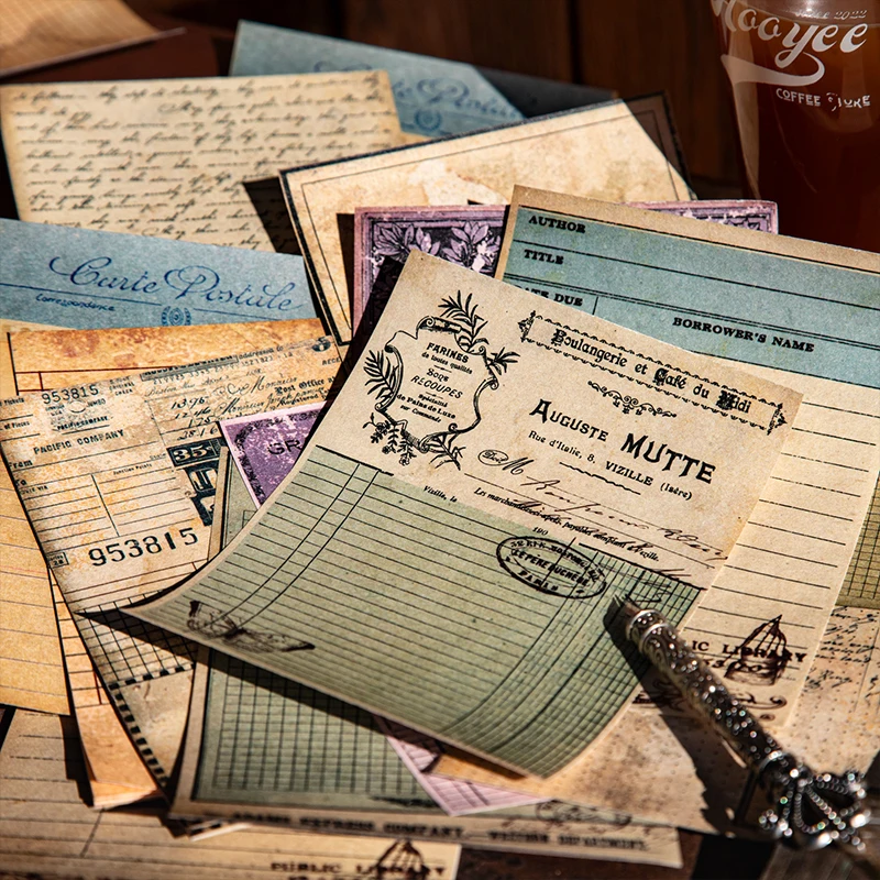 Vintage Classic Collection Journal - 30-Page Retro Notebook for Scrapbooking and Journaling