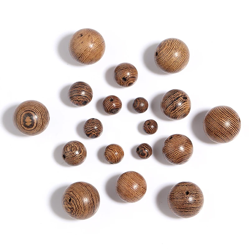 TOAOB 1000 stuks Kleurrijke Natuurlijke Houten Kralen met Gat 6 mm 8 mm