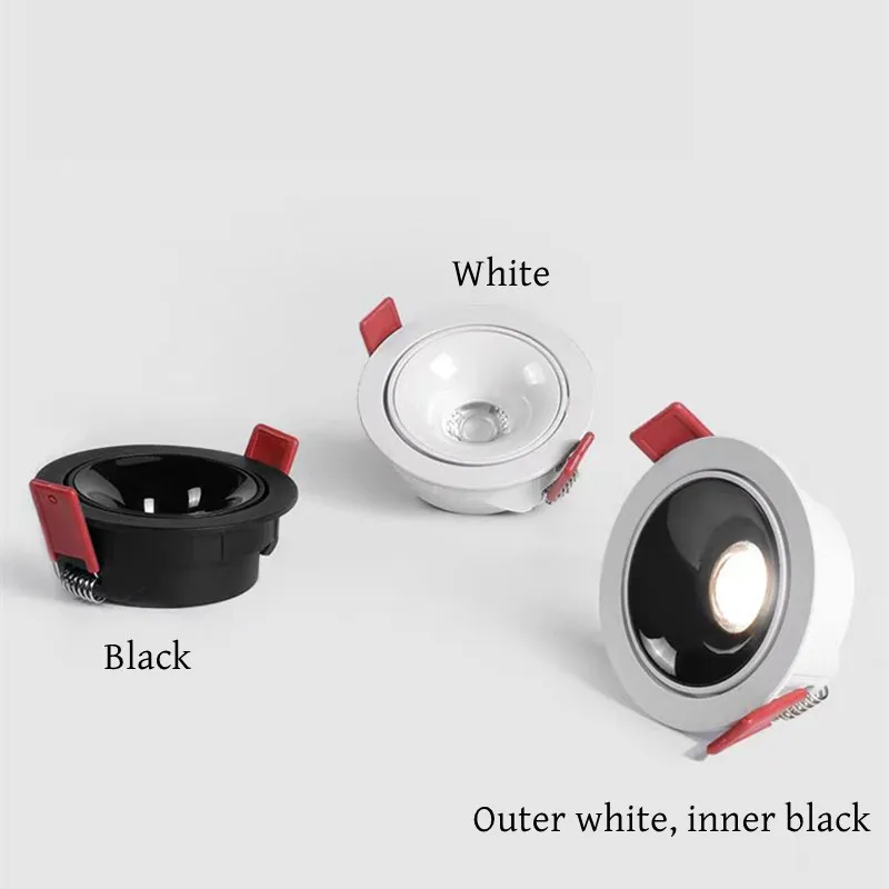 Led Downlight Recessed Ceiling Spotlight Zigbee 3.0 embedded LED COB spotlight ultra-thin dimming anti glare aluminum tube light Suitable For Living Room And Bedroom