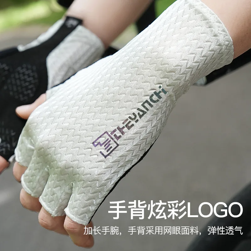 Sport Gloves Half-Finger Cycling Gloves Summer Breathable Thin Shockproof Anti-Slip Gloves for Women Men Outdoor Road Bike MTB Bicycle