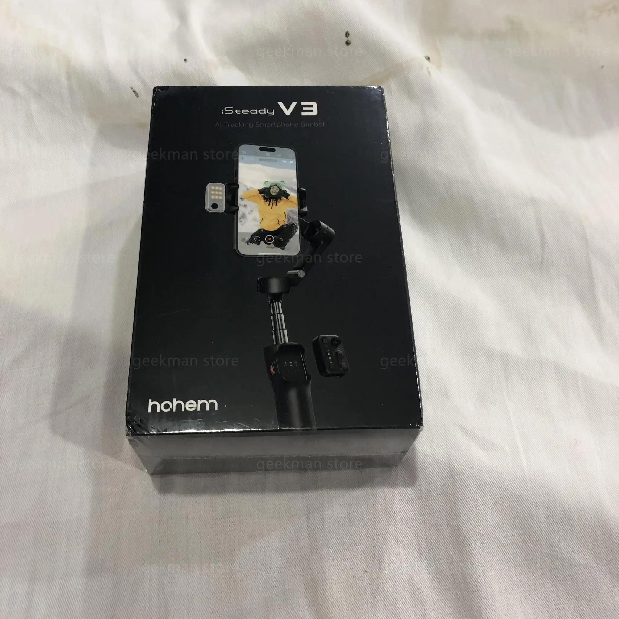 Description Picture 2 of itemHohem V3 Smartphone Stabilizer Ai Face Tracking 3-Axis Phone Gimbal Built-in Selfie Stick Portable for Samsung iPhone15