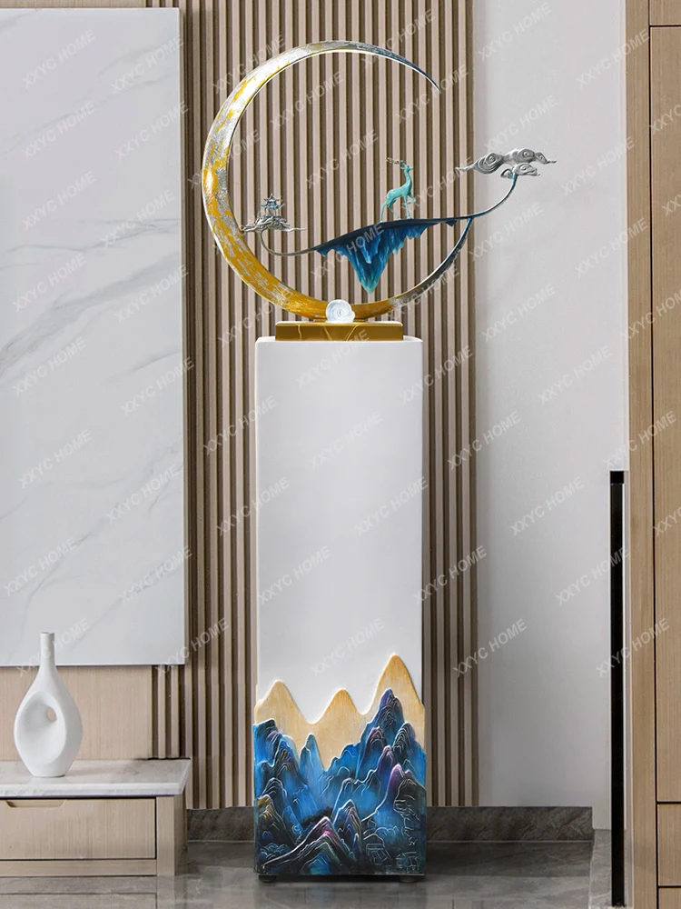 

Floor Flowing Water Ornaments Resin Living Room Entrance Landscaping Home Decoration Ornaments