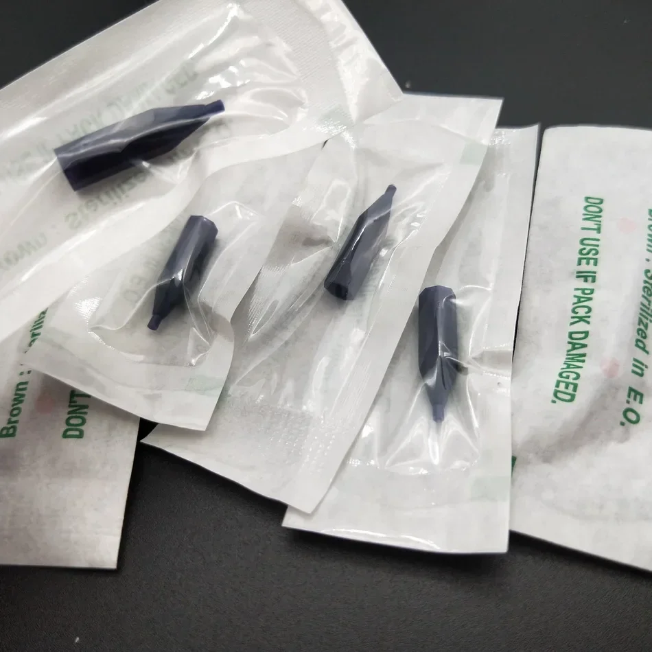 50pcs Individually Packaged Generic Hex Needle Caps 1R/2R/3R For Permanent Makeup Taiwan Sunshine/Gaintsun Tattoo Machine