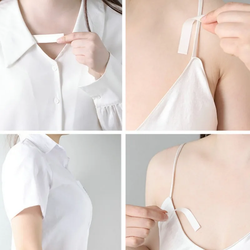 Women Bra Strip Underwear Light Transparent Stickers Shirt Cuff Convenient Sweatproof Patch Female Strong Adhesive Lingerie Tape