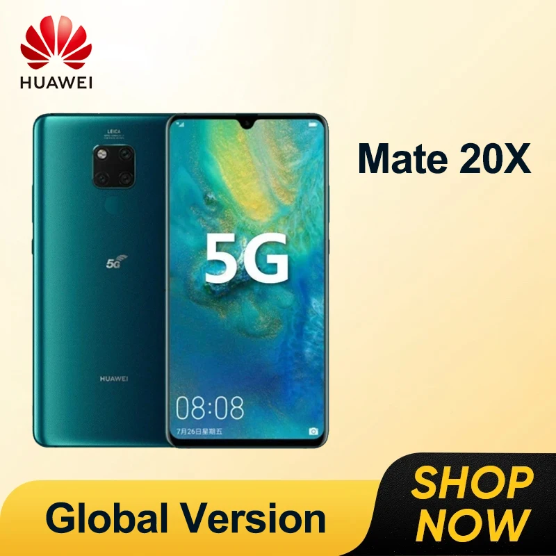 

HUAWEI Mate 20 X,Smartphone 5G 7.2 inch,8GB+256GB,40MP+24MP Camera,Mobile phones Android 4G Network Google Play Store Cell phone