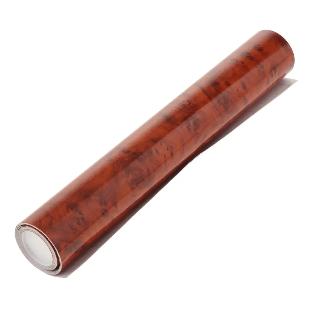 

High Gloss Striped Wood Grain Textured Sheet Film for Furniture DIY Easy to