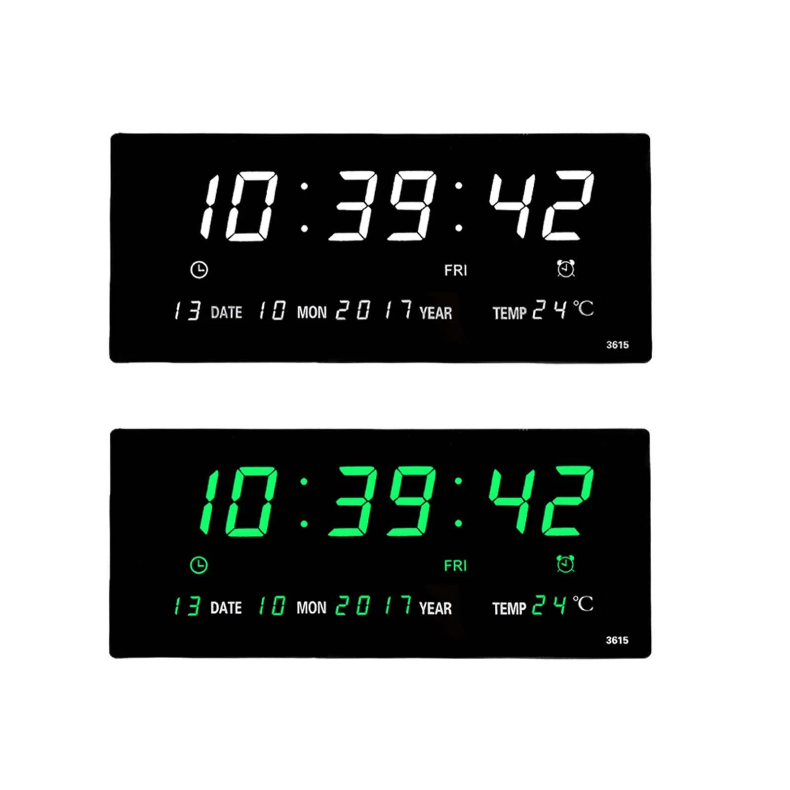 Wall Clock Big Numbers Seconds Led Clock Led Number Clock Led