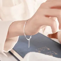 Fashion 925 Sterling Silver Bracelets for Women Simple Korean Multi Layer Coil Adjustable Bracelets Party Wedding Jewelry Gifts