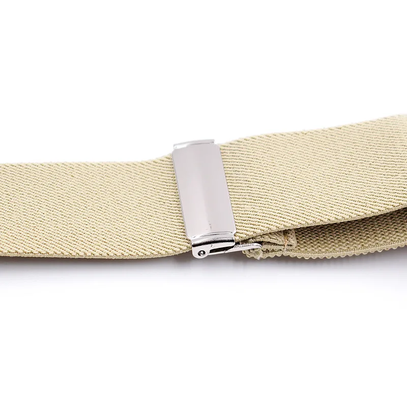 Fashion Leather Suspenders Man\'s Buttons Braces Adjustable Elastic Double Strap Bretelles Y-Back ligas Tirantes 3.5*120cm