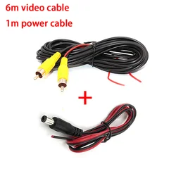 Enhanced Night Vision Waterproof Rear View Camera with 170° HD Image and LED Backup Monitor (1set cable)