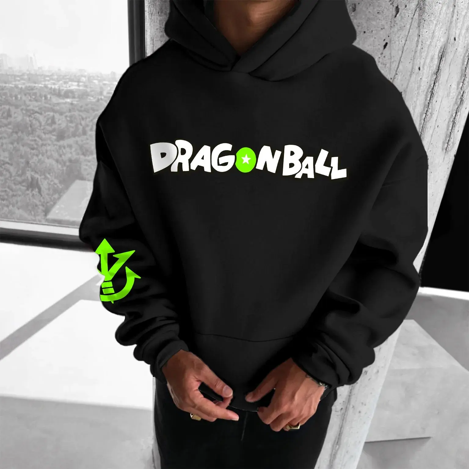 Broly anime masculino feminino moletom com capuz dragon ball z