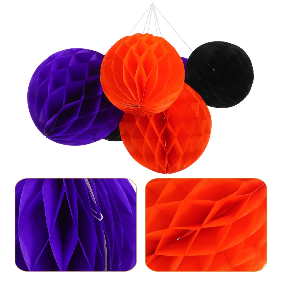 HONMOK 20 Pezzi Decorazione Per Feste Di Matrimonio,Pompon Di Carta Bianco,  Palle A Nido D', image size:960x960