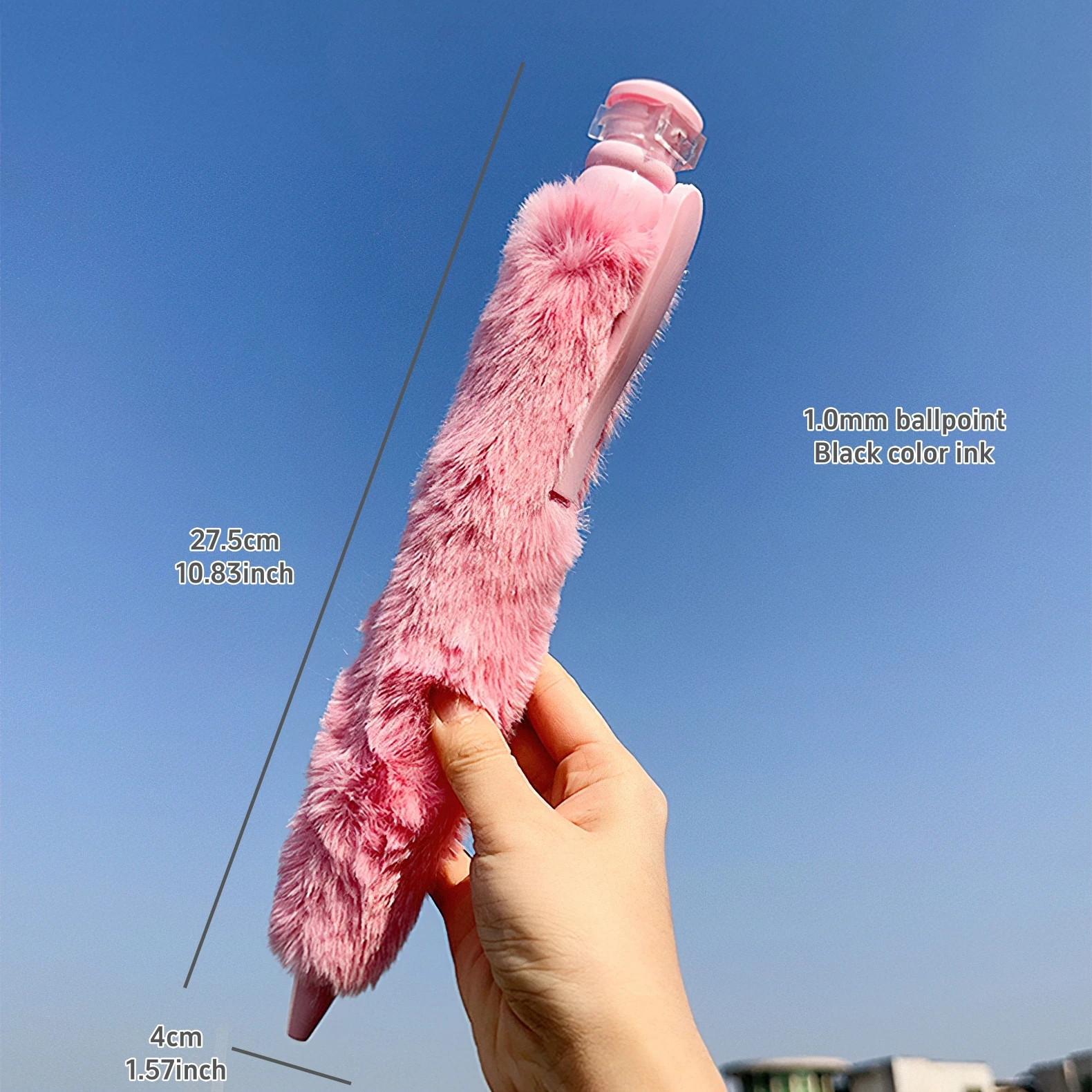 1pcs 점보 푹신한 롤러 볼 펜 1.0mm 볼펜 블랙 컬러 잉크 쓰기 사무실 학교 F3006