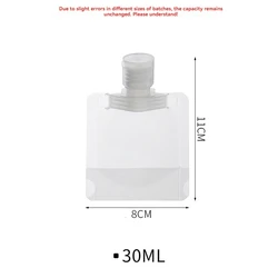 10-Piece Portable Travel-Sized Cosmetic and Skincare Bottle Set (10Pcs 30ml)