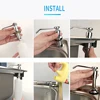 Stainless Steel Sink Soap Dispenser Kitchen Detergent Liquid Soap Dispenser Refillable Hand Press Sink Built-in Bottle 6